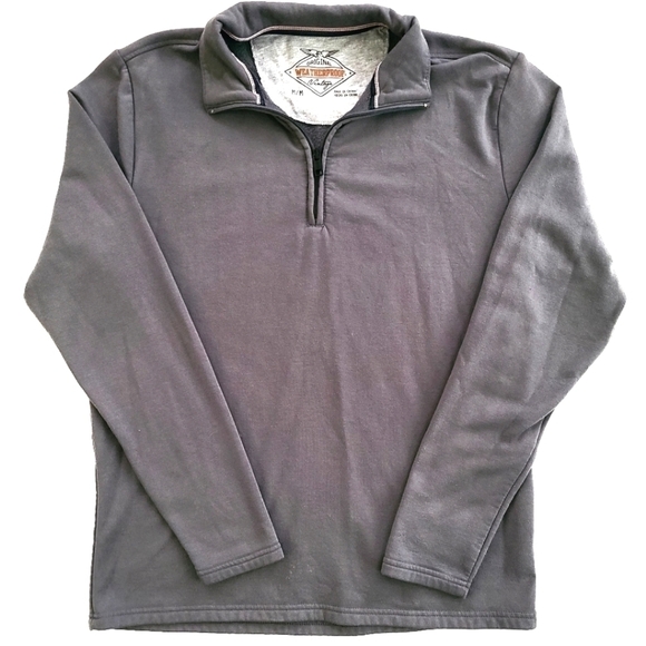 𝅺3/$20 Weatherproof Vintage Gray Quarter Zip Pullover - Picture 1 of 5